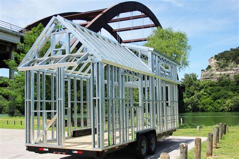 galvanized metal wood tiny house|metal studs for tiny houses.